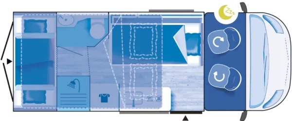 Nachtgrundriss Challenger Van F&S Edition