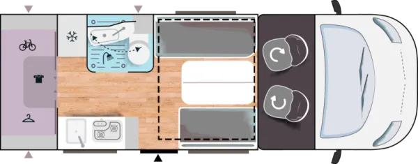 Tagesgrundriss Challenger X 250 Open Edition Tagesgrundriss Challenger X 250 Open Edition