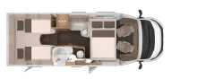 Grundriss Tag Knaus L!VE WAVE 700 MEG Platinum Selection 140 PS Schalter