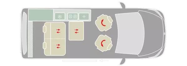 Tagesgrundriss VanTourer URBAN PRIME