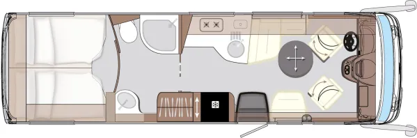 Tagesgrundriss Concorde Credo 840 LI