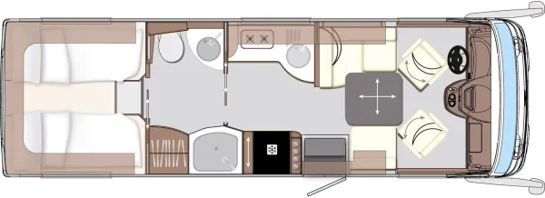 Tagesgrundriss Concorde Carver 790 L