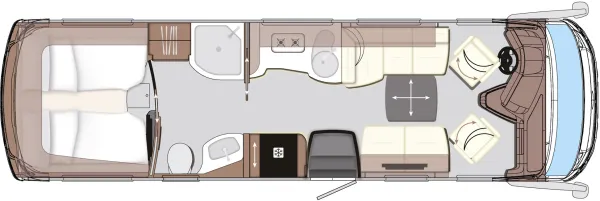 Tagesgrundriss Concorde Charisma 860 LI