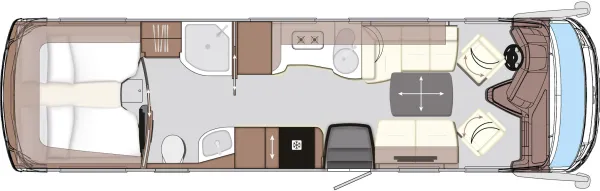 Tagesgrundriss Concorde Charisma 910 LSI