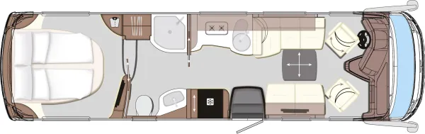 Tagesgrundriss Concorde Charisma 910 MI