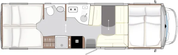 Tagesgrundriss Concorde Cruiser 900 LA/LRA