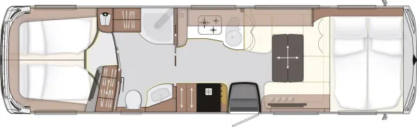 Tagesgrundriss Concorde Cruiser 950 LSRA
