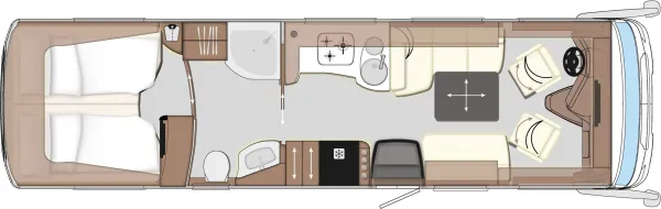 Tagesgrundriss Concorde Liner 940 LSI