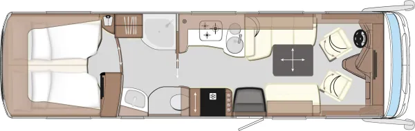 Tagesgrundriss Concorde Liner 945 LSI