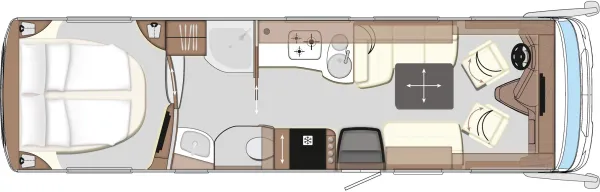 Tagesgrundriss Concorde Liner 945 MI
