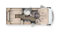 Grundriss Tag Carthago c1-tourer I 143 KB-LE comfort 4.2t Modell 2025