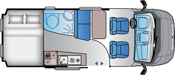 Tagesgrundriss Sun Living V 60 SP Tagesgrundriss Sun Living V 60 SP