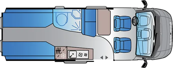 Tagesgrundriss Sun Living V 65 SL Tagesgrundriss Sun Living V 65 SL