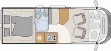 Grundriss Tag Dethleffs Globetrail 640 HR Fiat PREISVORTEIL: 5347 EURO