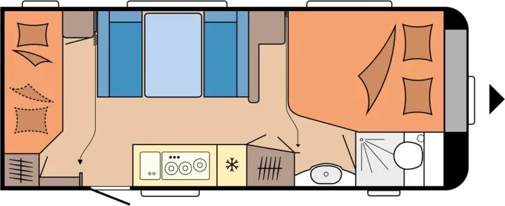 Fahrzeugbild Hobby De Luxe 560 KMFe 2000kg; TV-Halter; Univer.dose #2