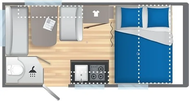 Grundriss Tag Caravelair Alba 390 Abverkauf Ausstellungswagen