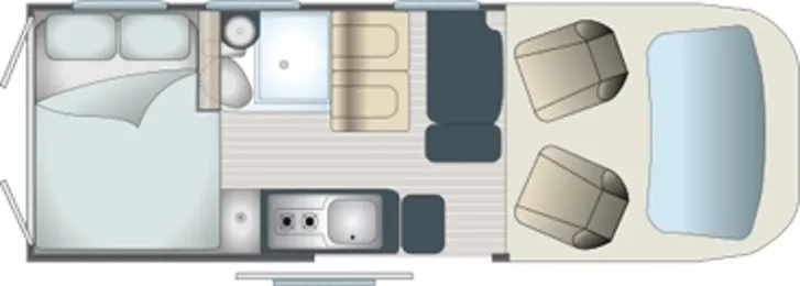 Grundriss Tag Randger R Van 602 Lithium/Solar/Markise
