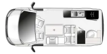 Grundriss Tag Westfalia Kepler One 204PS 204 PS|Navi|Assist|Autom|17Zoll