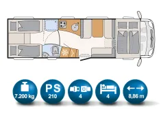 Bild 17 Dethleffs GLOBETROTTER XXL-A 9000-2 EB
