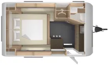 Grundriss Nacht Tabbert Pantiga 390 WD 2,3