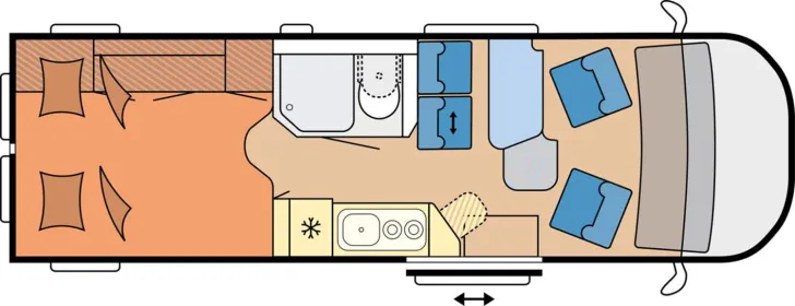 Grundriss Tag Hobby Maxia Van 680 ET
