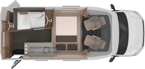 Nachtgrundriss Knaus Tourer CUV 500 LT