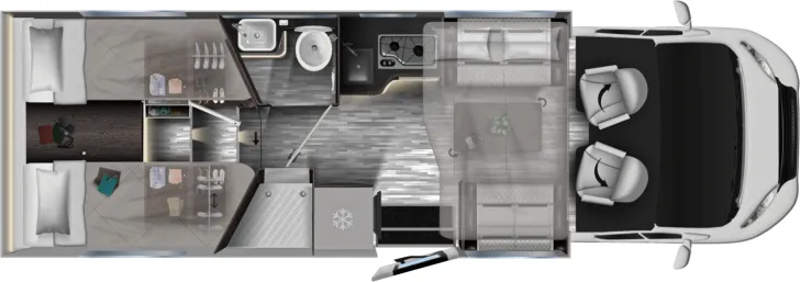 Grundriss Tag Mobilvetta Kea P86