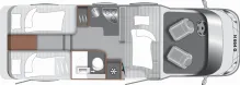 Grundriss Tag LMC Tourer Lift H 664 G Kostenfreie Anlieferung !!
