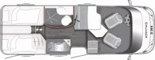 Grundriss Tag LMC Cruiser V 646 G Kostenfreie Anlieferung !!