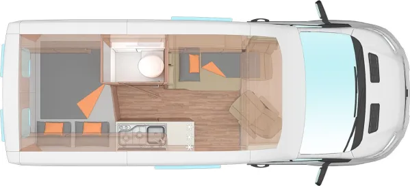 Nachtgrundriss Weinsberg CaraBus 550 MQ