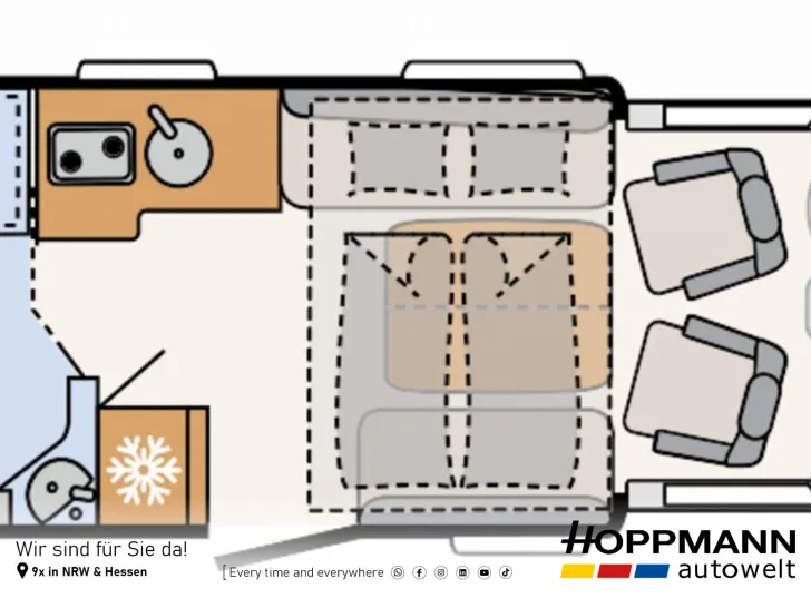 Grundriss Tag Dethleffs Just Camp T 6762