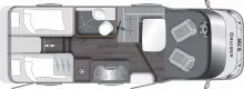 Grundriss Tag LMC Cruiser T 662 G Tageszulassung  20 % Nachlass