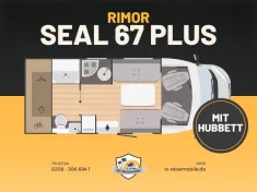 Bild 21 Rimor Seal 67 Plus *Heckbad*Face-to-Face-Sitzgruppe*