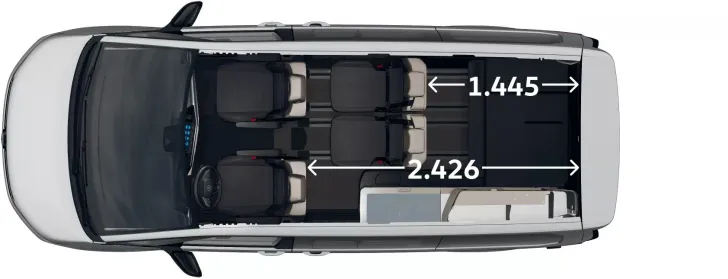 Grundriss Tag VW California Ocean eHybrid