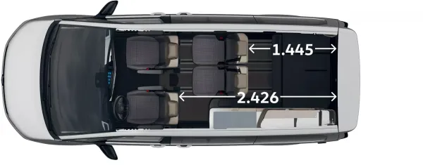 Tagesgrundriss VW California Coast TDI