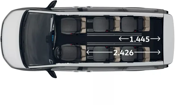 Tagesgrundriss VW California Beach eHybrid