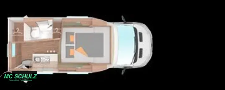 Grundriss Tag Weinsberg X-CURSION VAN Edition PEPPER 500 LT