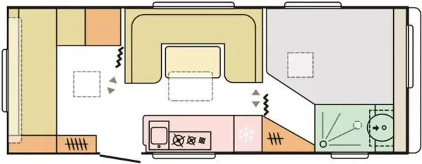 Tagesgrundriss Adria Adora 613 PK