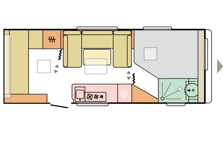 Grundriss Tag Adria Adora 613 PK