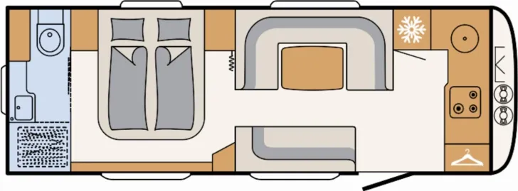 Grundriss Tag Dethleffs Beduin Scandinavia 690 BQT *Big Deal und ab in den Urlaub*