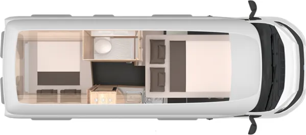 Nachtgrundriss Knaus BoxLife Pro 600 STREET XL