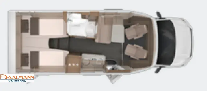 Grundriss Tag Knaus Van TI 640 MEG VANSATION Tempomat Auto-SAT + TV