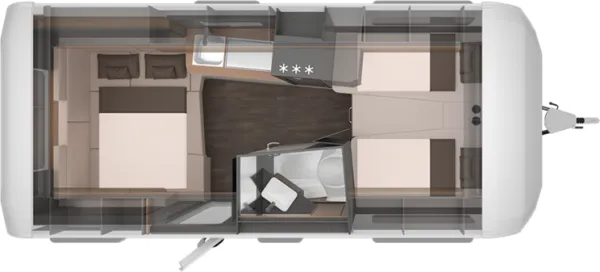 Nachtgrundriss Knaus Azur 500 EU