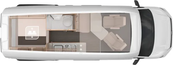 Tagesgrundriss Knaus BoxDrive 600 XL
