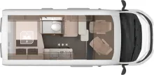 Grundriss Nacht Knaus BoxLife 540 MQ Platinum Selection Sofort verfügbar