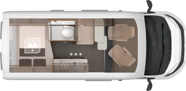 Nachtgrundriss Knaus BoxLife 540 MQ Platinum Selection