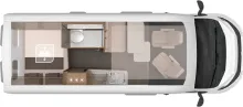 Grundriss Tag Knaus BoxLife 600 DQ PLATINUM SELECTION Modell 2025 / AHK / Navigation