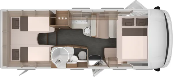 Nachtgrundriss Knaus L!VE I 700 MEG