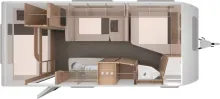 Grundriss Nacht Knaus Südwind 540 FDK 60 Years