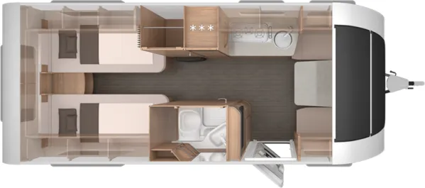 Tagesgrundriss Knaus Südwind 540 UE